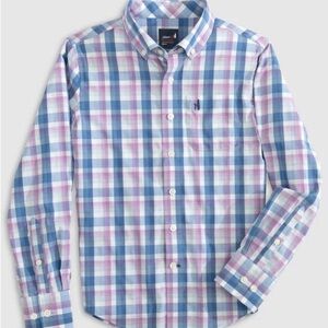 johnnie-O Blue and Pink Button Down, size 12